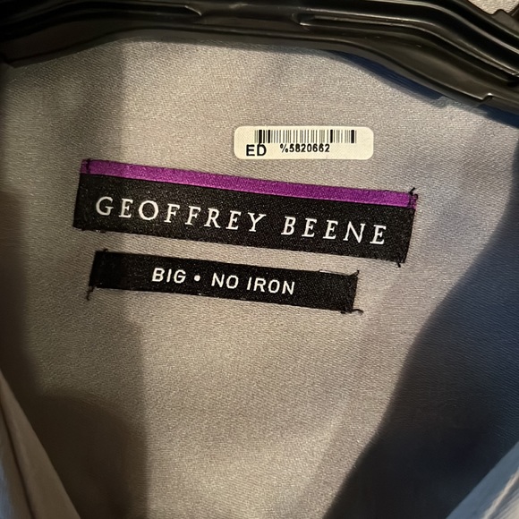 21. Geoffrey Beene Men’s Dress Shirt in Grey - Picture 8 of 12